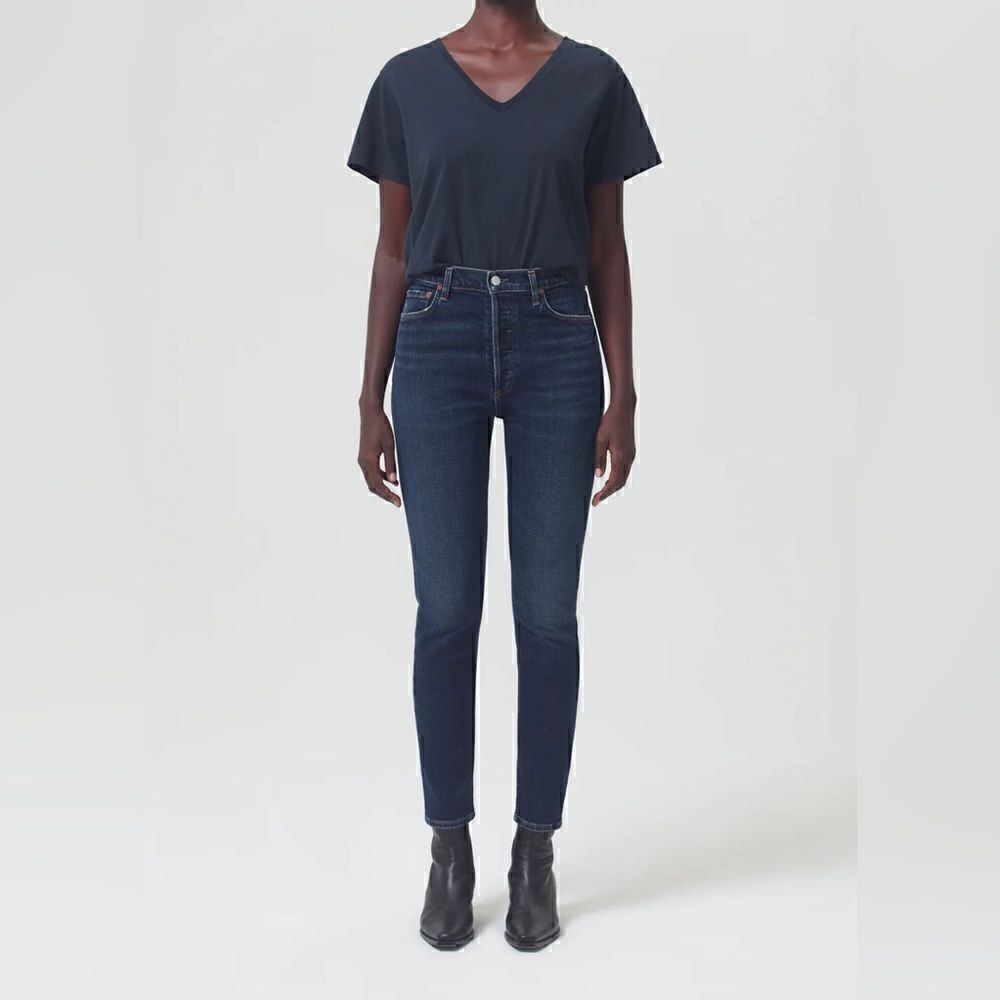 AGOLDE NICO HIGH RISE SLIM FIT (STRETCH) Dark Wash Size 25